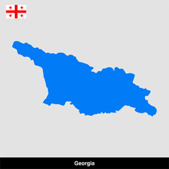 georgia country map vector