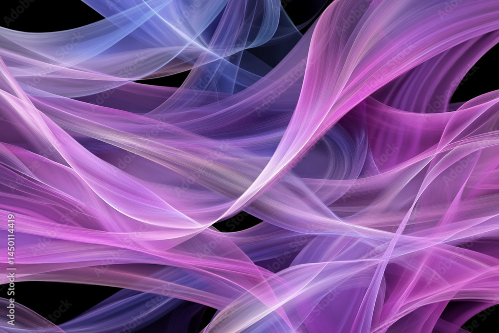 Poster fluid patterns in vibrant colors creating a sense of energy and chaos in a modern abstract design