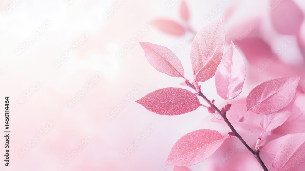 Poster white business slide background with soft pink pastel patterns, creating a friendly, light, and char