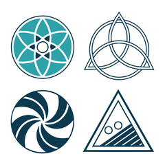 set of vector logos