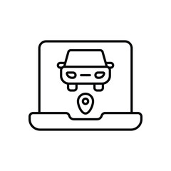 Shared Ride App Icon vector stock illustration