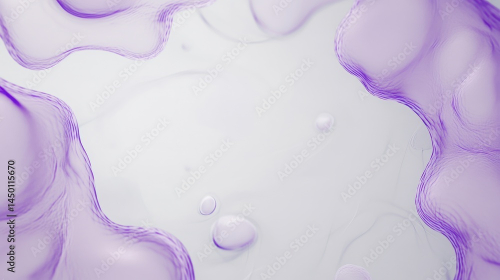 Aufkleber white business slide background with soft purple abstract shapes, creating a quietly mysterious, mod