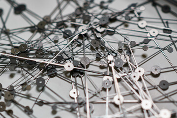 Intricate arrangement of clock hands creating a mesmerizing pattern of time and movement