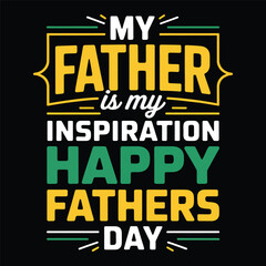Obraz premium Father's Day T-shirt Design, Hoodie, cap, and cup, Typography T-Shirt Design