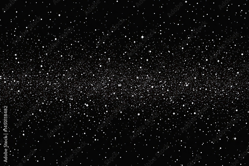 Poster countless sparkling stars illuminate the vast dark expanse of space endlessly, creating cosmic wonde