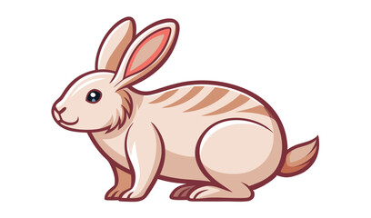 Obraz premium vector illustration of a rabbit