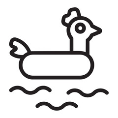 Chicken  line icon