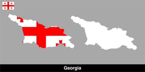 georgia country map vector