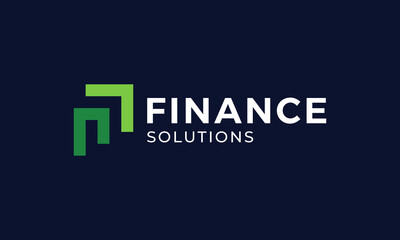 Financial growth logo design. Abstract investment chart vector design. Icon symbol for business, consulting, financial and personal branding symbol