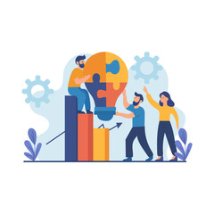 Bussines organization, strategy and management of success startup thin line red black icons set vector illustration. Abstract symbols executive plan, office stationery simple design mobile, web apps 