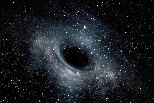 Black Hole in Space, Gravitational Singularity, Cosmic Phenomenon