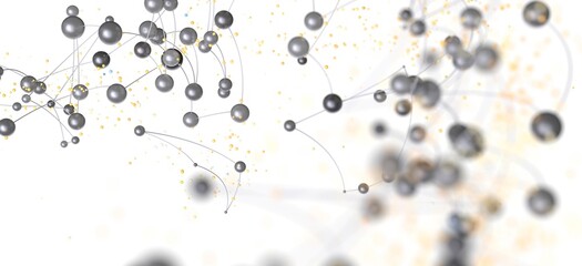 Stock photo of abstract network connection with nodes and links.  Perfect for technology, communication, and connection concepts.