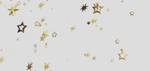 Abstract festive background with gold stars. Perfect for holidays, celebrations, and more!