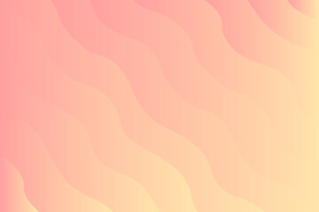 Abstract vintage peach color gradient, wavy pattern or sandy texture, light pink, yellow gradation groovy background. Cute aesthetic nude pink wallpaper with elegant geometric strips.