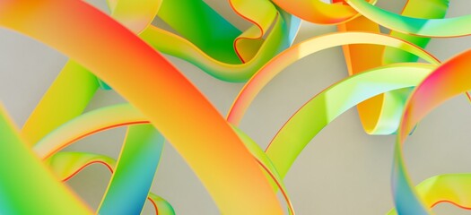 Download this vibrant abstract image featuring colorful ribbons. Perfect for backgrounds and designs.