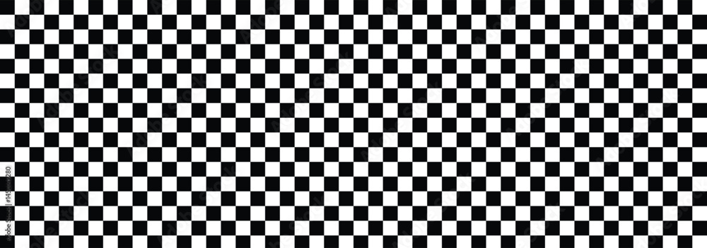 Poster black and white square grid pattern for background. grid geometric square shape. race flag. horizont