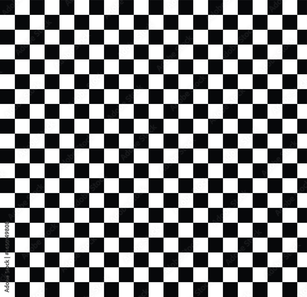 Poster black and white square grid pattern for background. grid geometric square shape. race flag. horizont