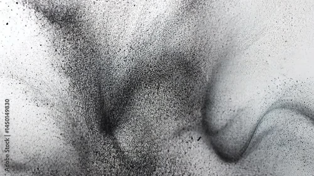 Poster abstract bubbles: a close-up capture of intricate foam bubbles, displaying various shades of gray, w