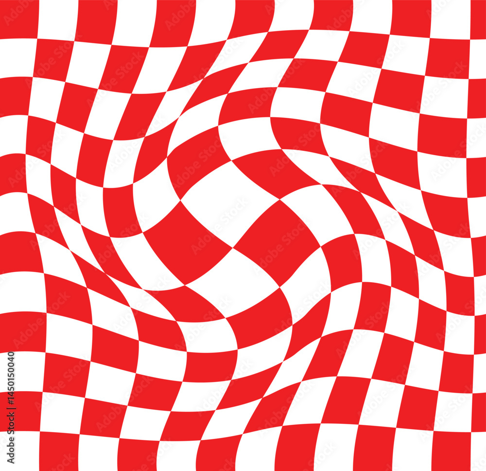 Poster transparent grid seamless pattern background. red and white checkboard background. abstract checkere