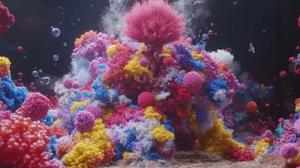 Obraz premium Many people in a vibrant scene