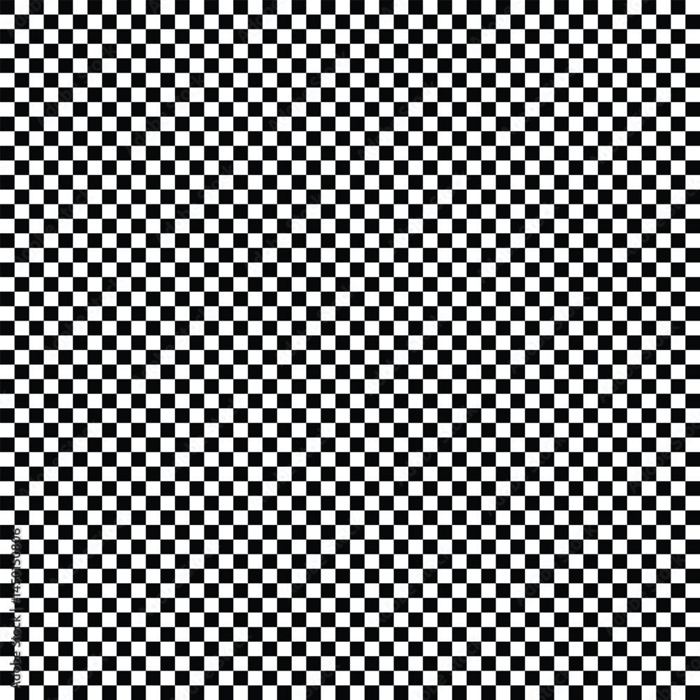 Poster black and white square grid pattern for background. grid geometric square shape. race flag. horizont