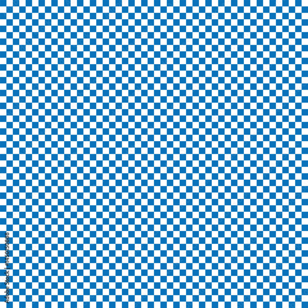 Aufkleber pastel blue checkered. blue and white checkerboard pattern background. checkered seamless background