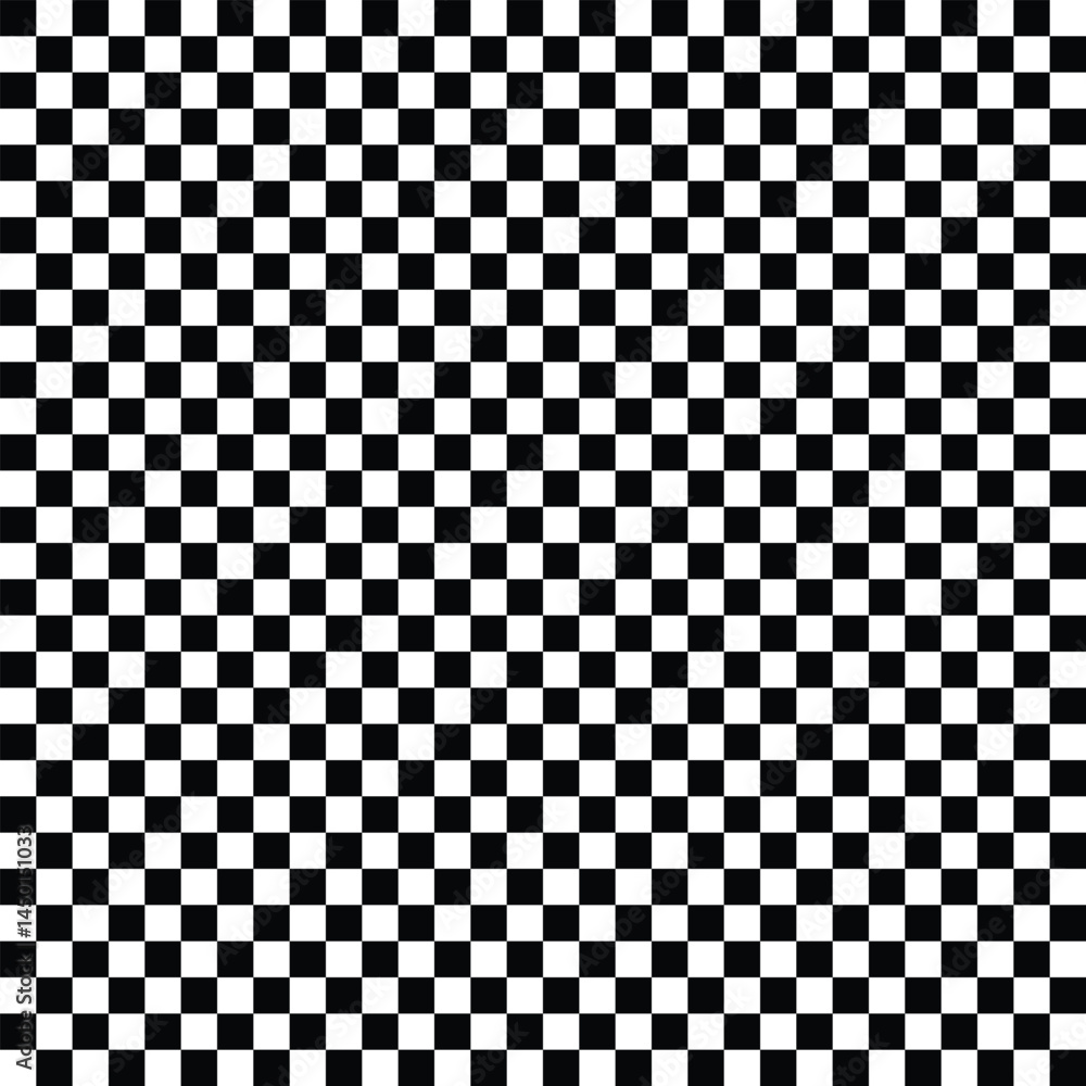 Poster black and white square grid pattern for background. grid geometric square shape. race flag. horizont