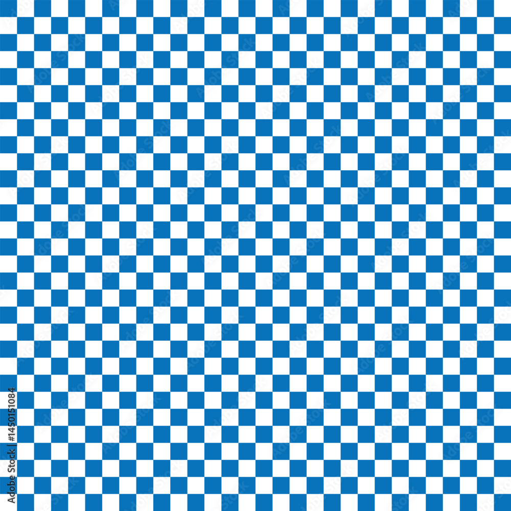 Aufkleber pastel blue checkered. blue and white checkerboard pattern background. checkered seamless background