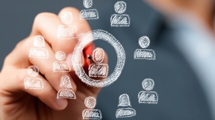 A business consultant helping a B2B organization define their target market more precisely, analyzing data to create ideal customer profiles and more effective outreach campaigns