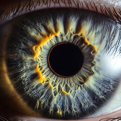 Detailed View Of The Human Eye, With Emphasis On The Retina And Optic Nerve, Ideal For Vision Health Campaigns And Ophthalmology Education