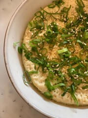 Steamed Egg Custard with Scallions and Sesame Seeds – Minimalist Asian Comfort Food