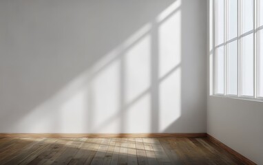 Empty Room with Sunlight Streaming Through Window