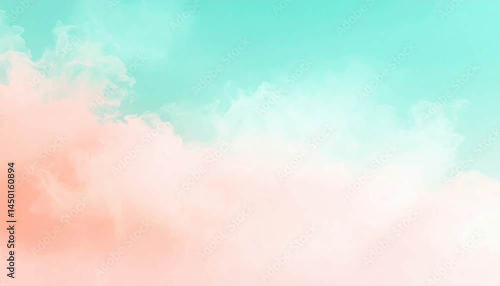 Poster serene sky scene with soft clouds digital artwork tranquil atmosphere aerial view calm concept for r