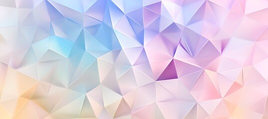 Fototapeta premium A delicate triangular pattern with pastel-colored reflections 
