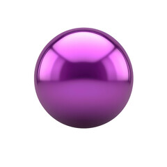 Fototapeta premium Shiny, reflective purple sphere with smooth surface and glossy finish, creating modern and futuristic appearance. vibrant color and sleek design evoke sense of elegance and sophistication