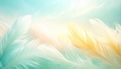 Gentle breeze of soft feathers tranquil background abstract art calm environment ethereal viewpoint serenity concept for relaxation