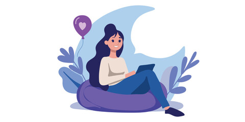 Digital leisure in chair