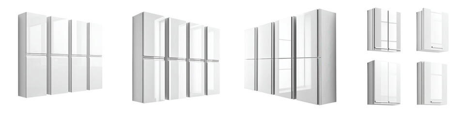 Modern, stainless-steel refrigerator with minimalist design