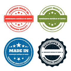 Congolese Product Label. Premium Quality Design Elements