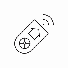 Remote control device icon vector sign