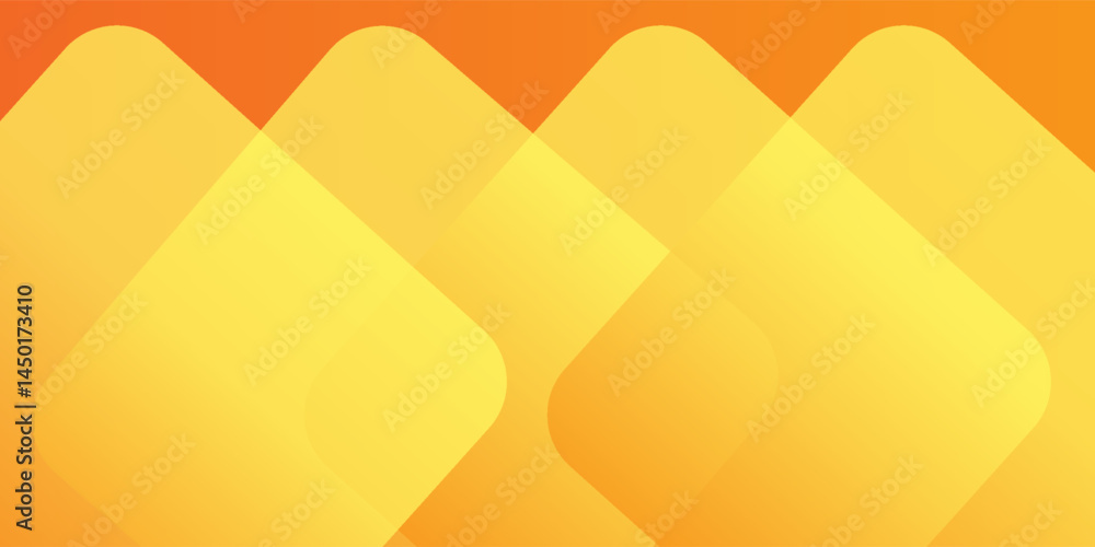 Poster abstract orange and yellow geometric background. dynamic shapes composition. cool background design 