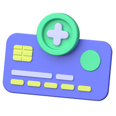 Obraz premium Add Payment 3D icon on transparent