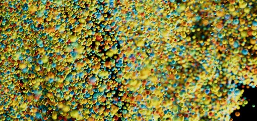 Vibrant background of colorful spheres, ideal for design projects.