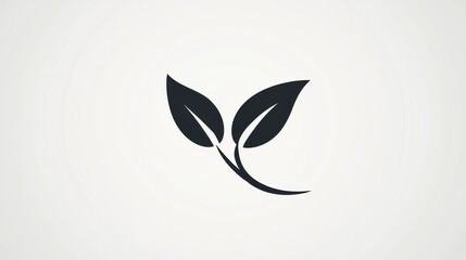 Simple leaves icon design, nature, ecology