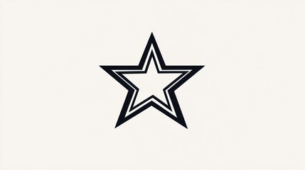 Obraz premium Simple star graphic design, suitable for logo or icon