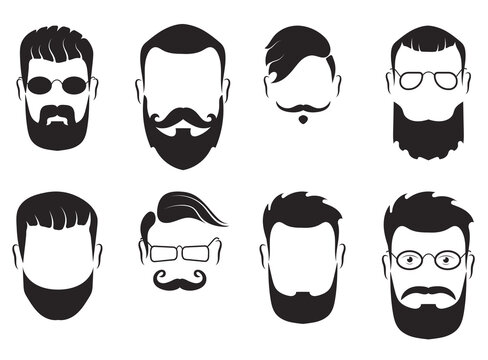 png moustache style human beard collection portrait swirl man fashion background adult barber symbol curl isolated icon

