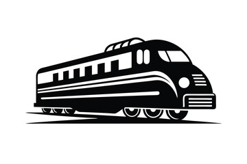 train on white background