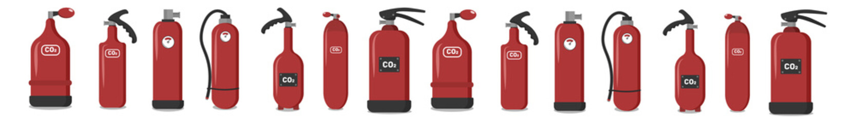 png extinguisher fireman emergency flame alarm burn danger safety icon red background illustration vector equipment protection flat

