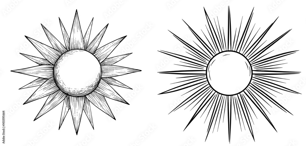 Poster a dynamic and vintage visual effect is created by thin lines radiating from the center in a retro st