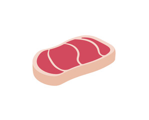 Obraz premium png cooking pork red meat cube protein bar-b-q fillet butcher illustration kitchen animal background farm menu uncooked steak icon